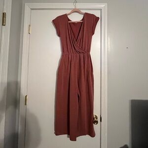 Maurices Mauve Wrap Jumpsuit